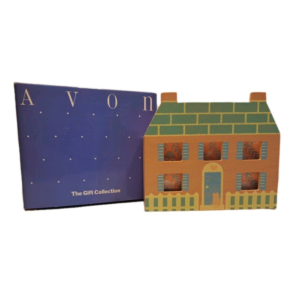 Vintage Avon "Notes From Home" Caddy Notepaper Pen Pencil Holder Stationary